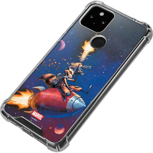Marvel Rocket Raccoon Rocket Ride Google Pixel 4a 5G Clear Case